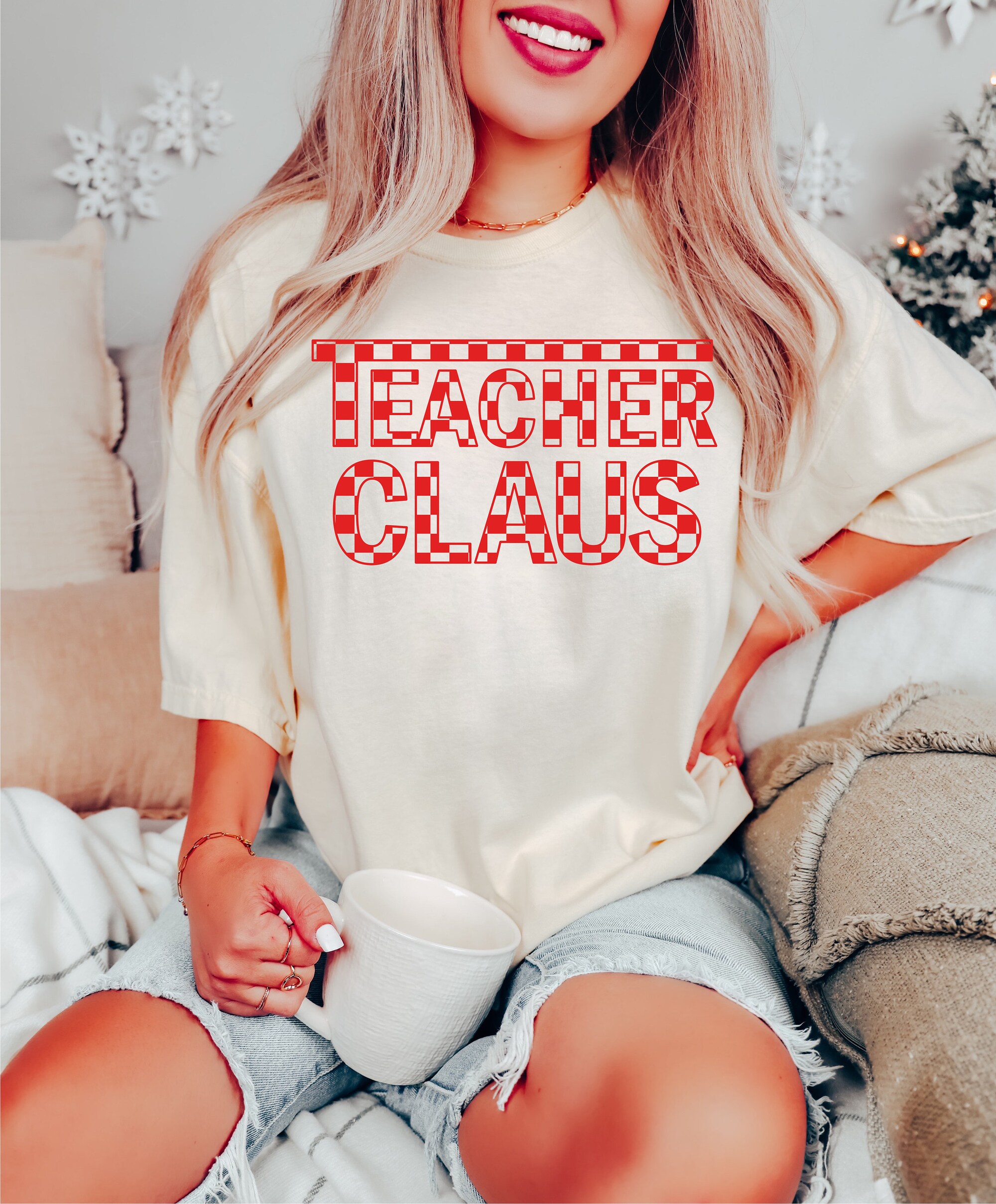 Teacher Claus: Festive Christmas Sweatshirt for Teachers image 2