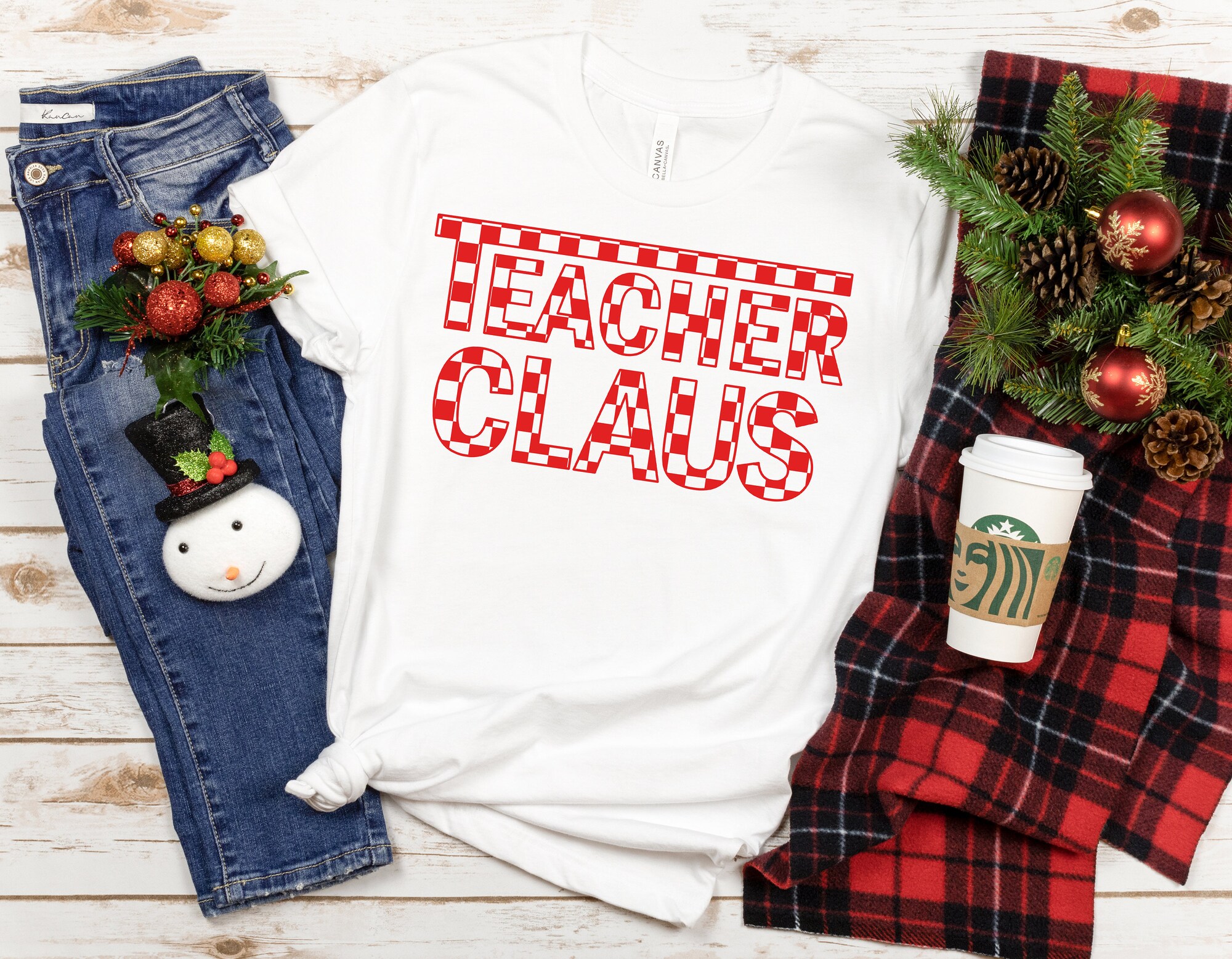 Teacher Claus: Festive Christmas Sweatshirt for Teachers image 0