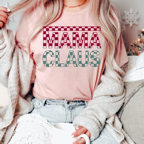 Mama Claus Christmas Shirt for Moms - Perfect Holiday Gift image 0