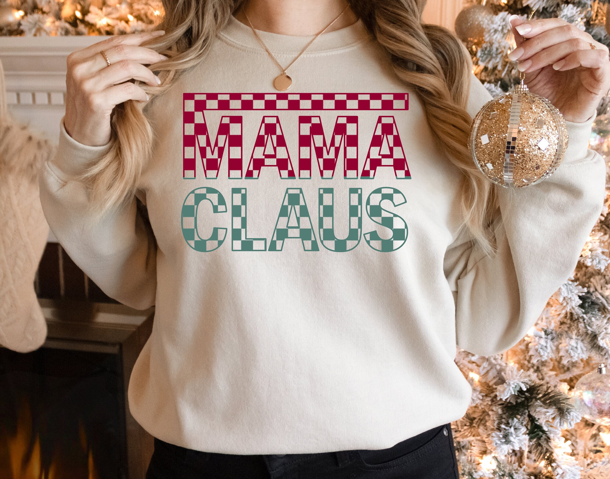 Mama Claus Christmas Shirt for Moms - Perfect Holiday Gift image 3