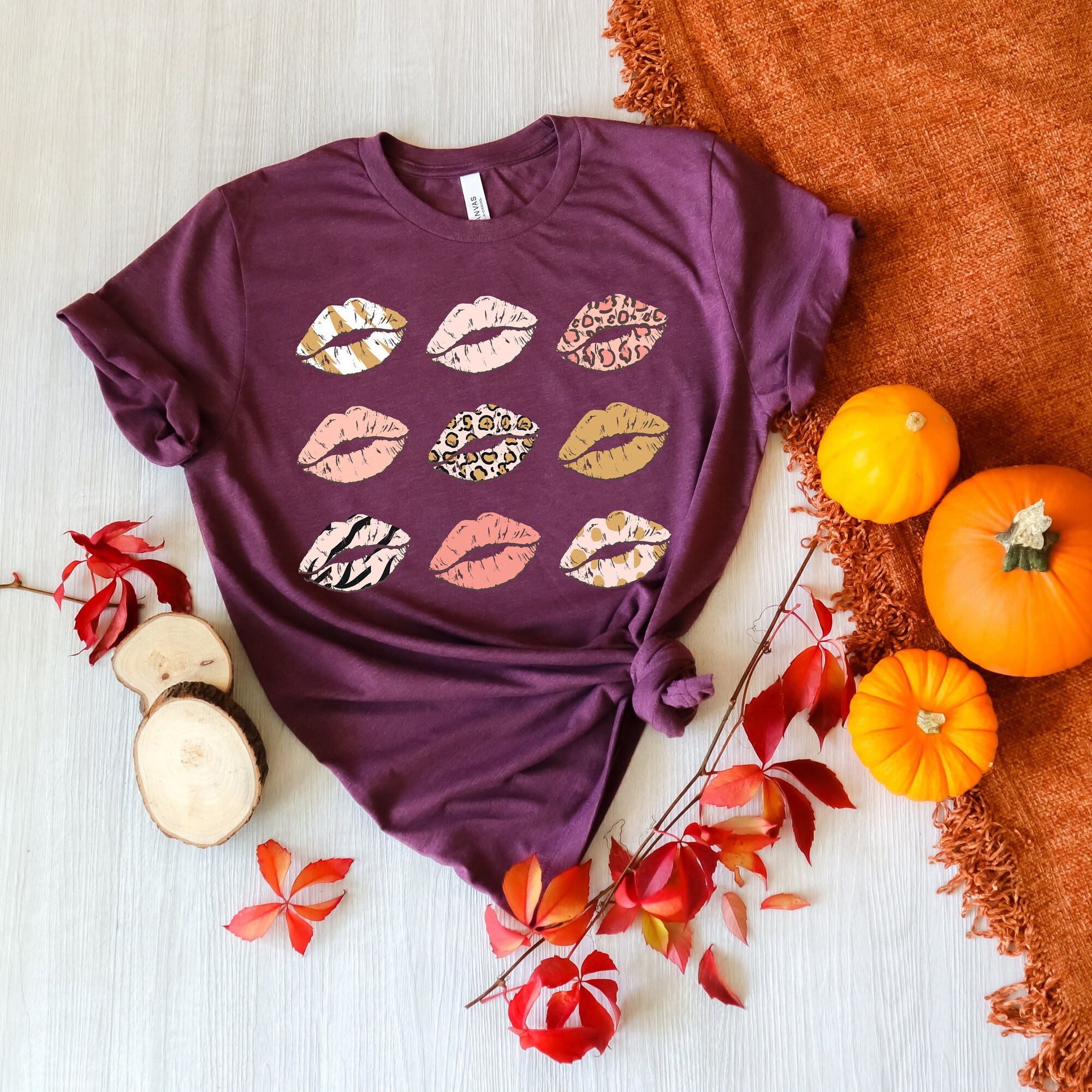 Chic Lips Blissful: Fall & Halloween Horror Party T-Shirt image 1