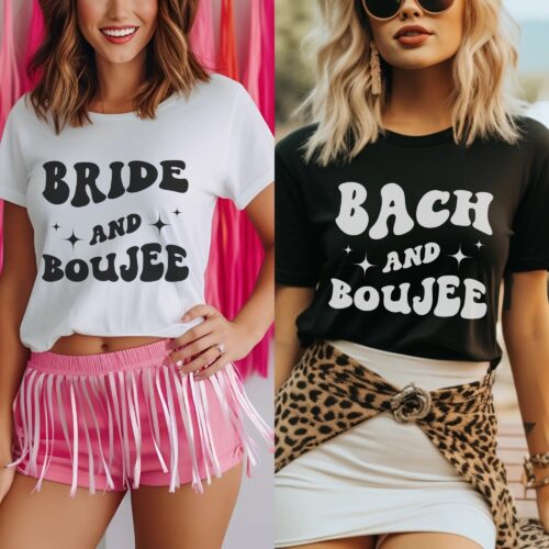 Bach and Boujee Bachelorette: Retro Oversized Party Tee image 0