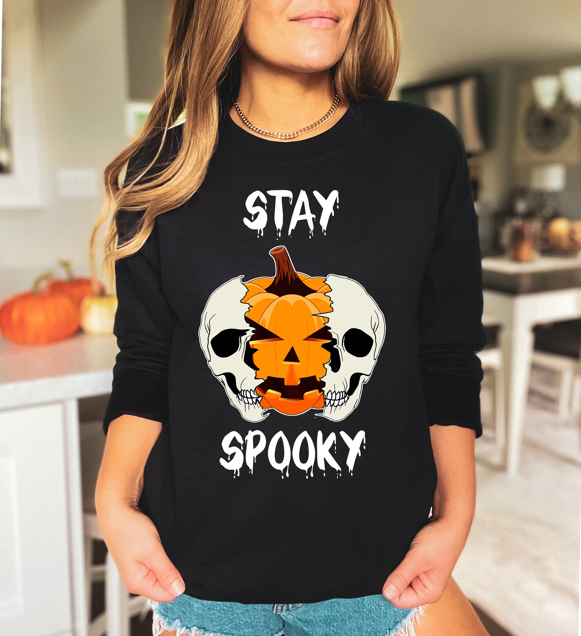 Stay Spooky: Retro Halloween Shirt with a Funny Vintage Vibe image 2