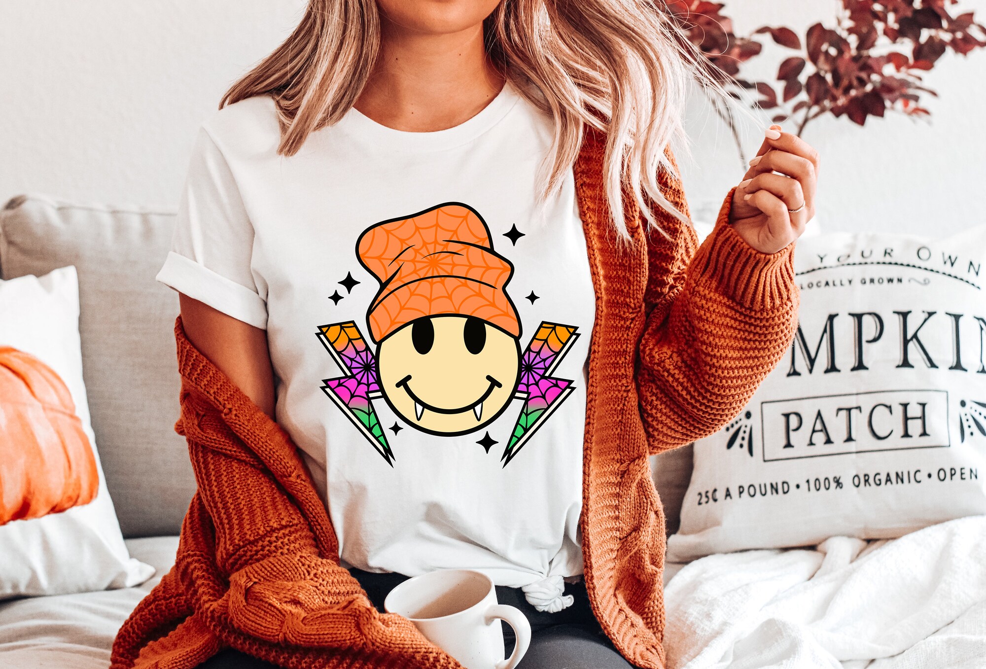 Retro Halloween Sweatshirt: Spooky Vibes & Fun Design image 2