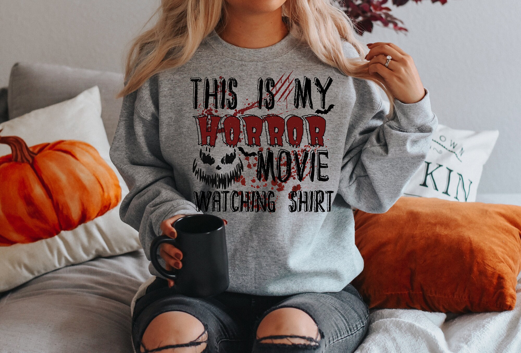 Horror Movie Fans: Ultimate Funny Halloween & Movie Watching Shirt image 3