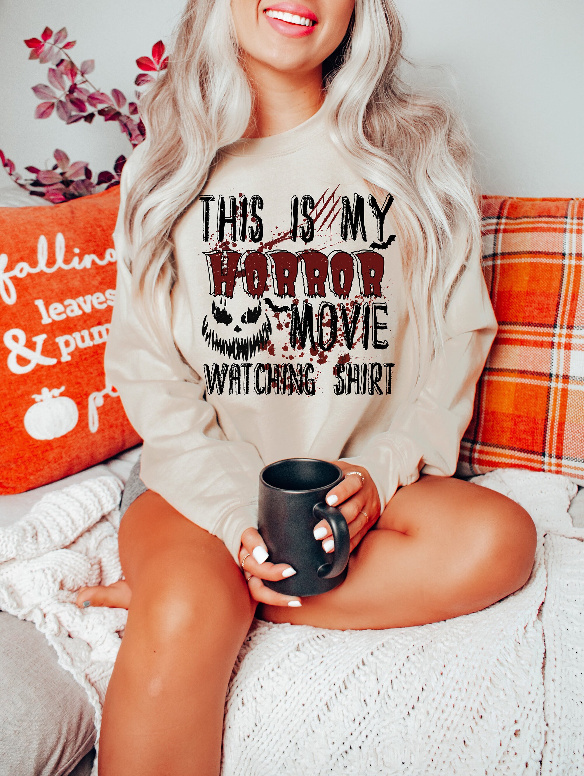 Horror Movie Fans: Ultimate Funny Halloween & Movie Watching Shirt image 1