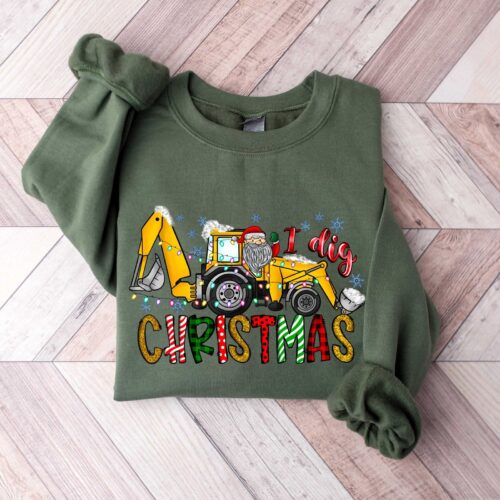 "I Dig Christmas Shirt: Boys Kids Funny Holiday Gift Tee" image 0