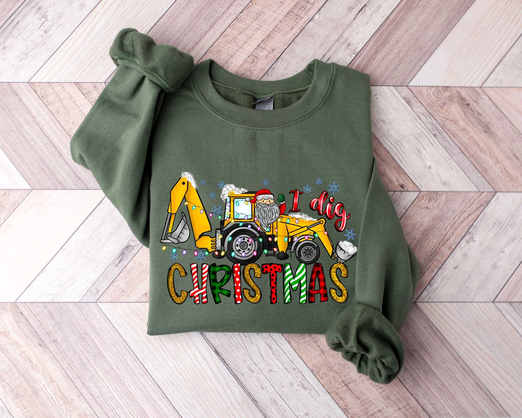 "I Dig Christmas Shirt: Boys Kids Funny Holiday Gift Tee" image 0