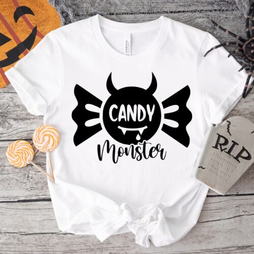 Candy Monster: Kids Halloween Tees & Trick Or Treat Shirts image 0