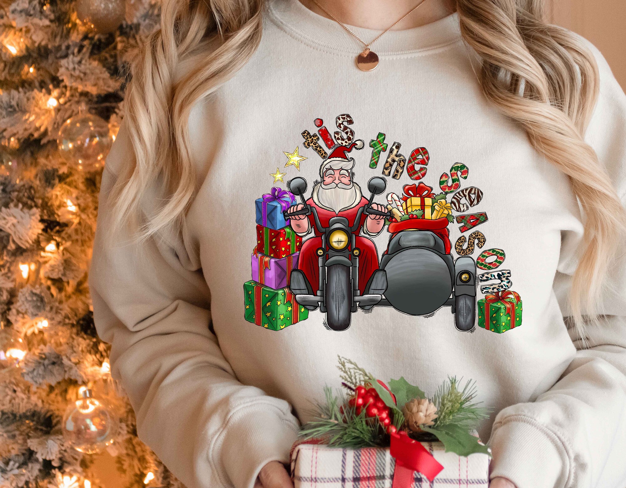 Tis The Season Sweatshirt | Merry Christmas & Cute Winter Wear image 2