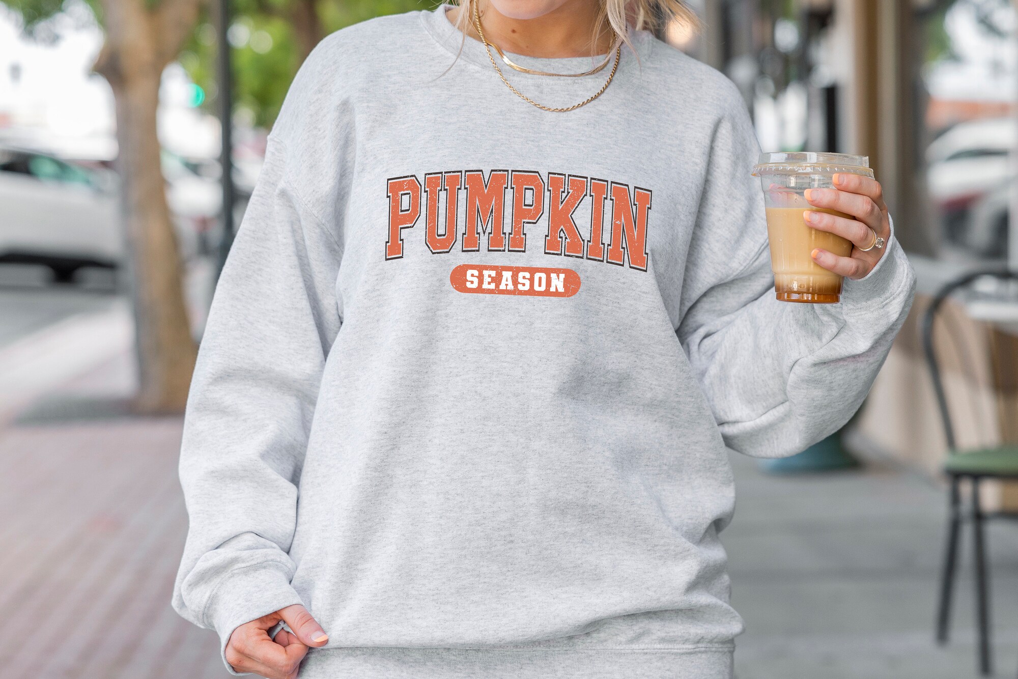 Vintage Pumpkin Season Sweatshirt: Retro Fall Vibes Halloween Shirt image 3