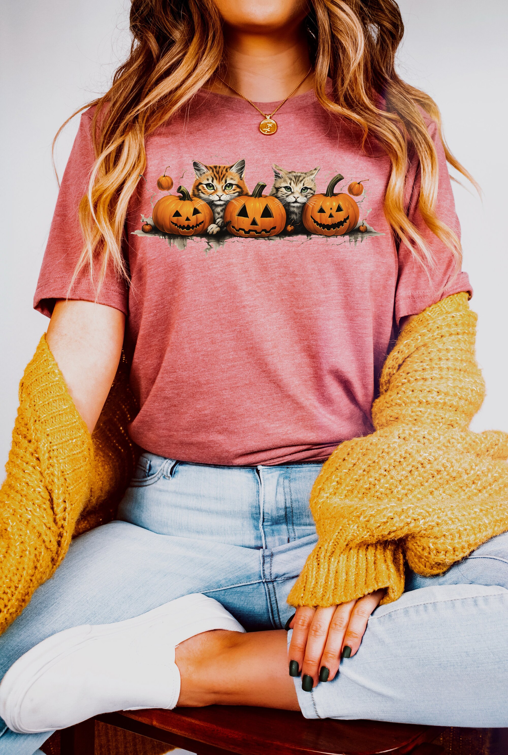 Funny Halloween & Pumpkin Cat Shirts: Ideal for Cat Lovers image 2