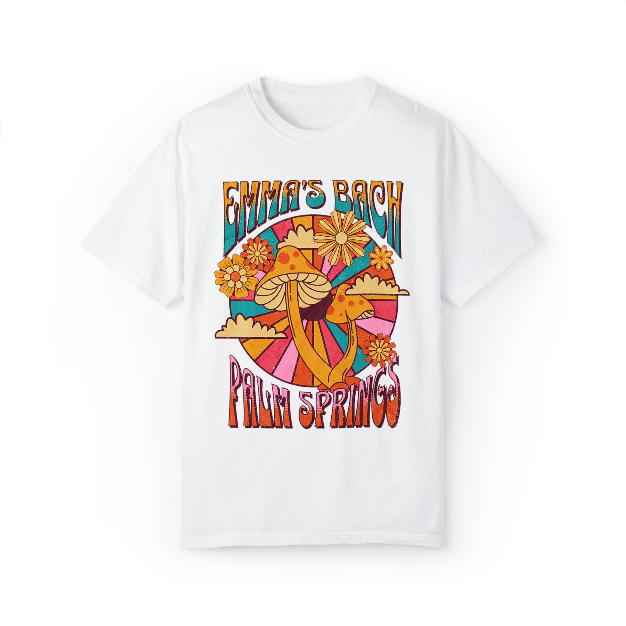 Groovy Retro Bachelorette Shirts - Custom Mushroom Party Tees image 1