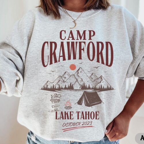 Custom Vintage Camping Bachelorette Party Shirts image 0