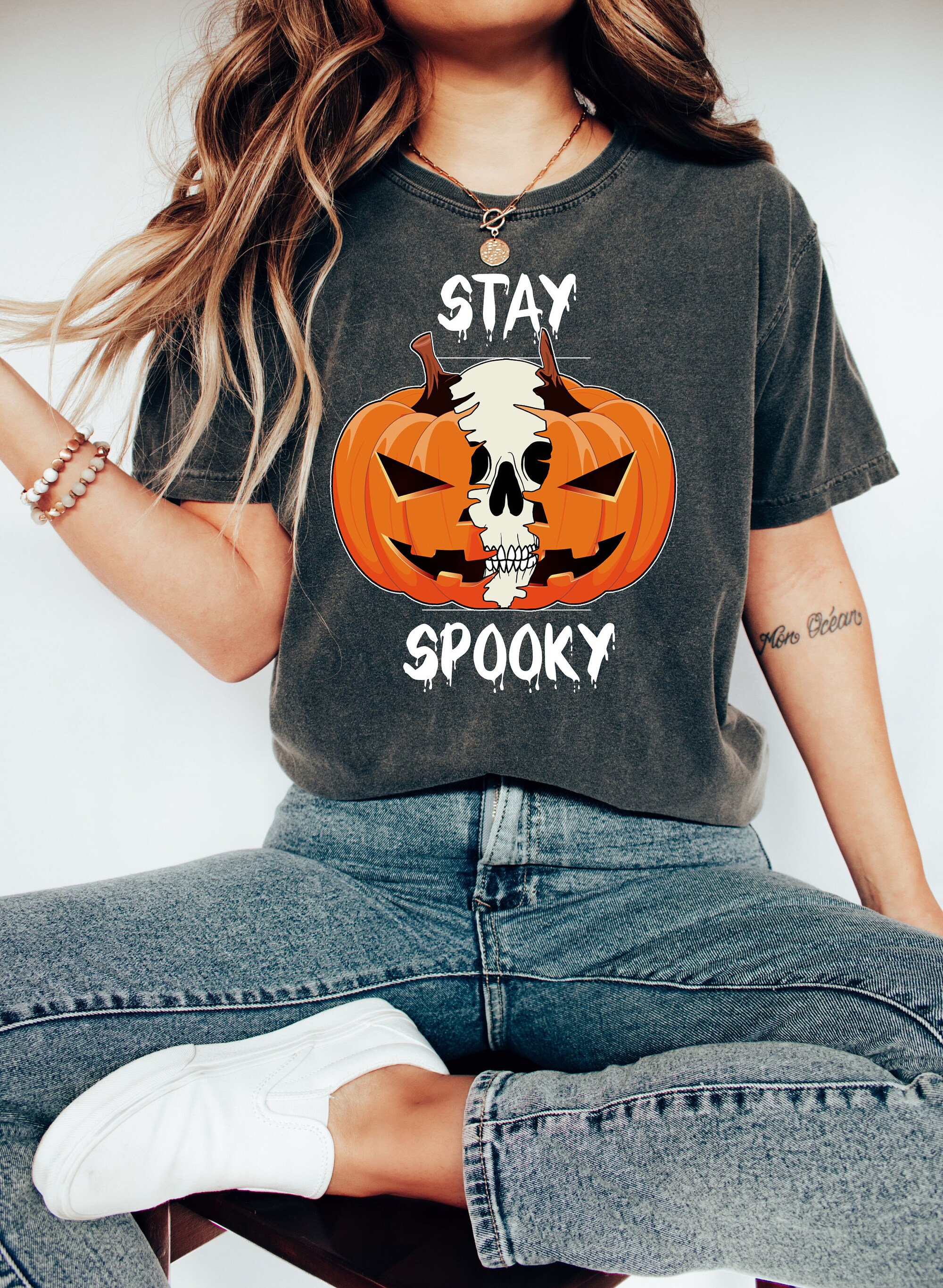 Stay Spooky: Women's Halloween Sweatshirt & Ghost Hoodie Gift image 0