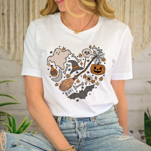 Halloween Heart Doodles Cute Sweatshirt image 0