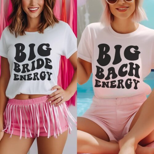 Big Bach Energy Bachelorette: Retro Oversized Tee for Bridal Party image 0