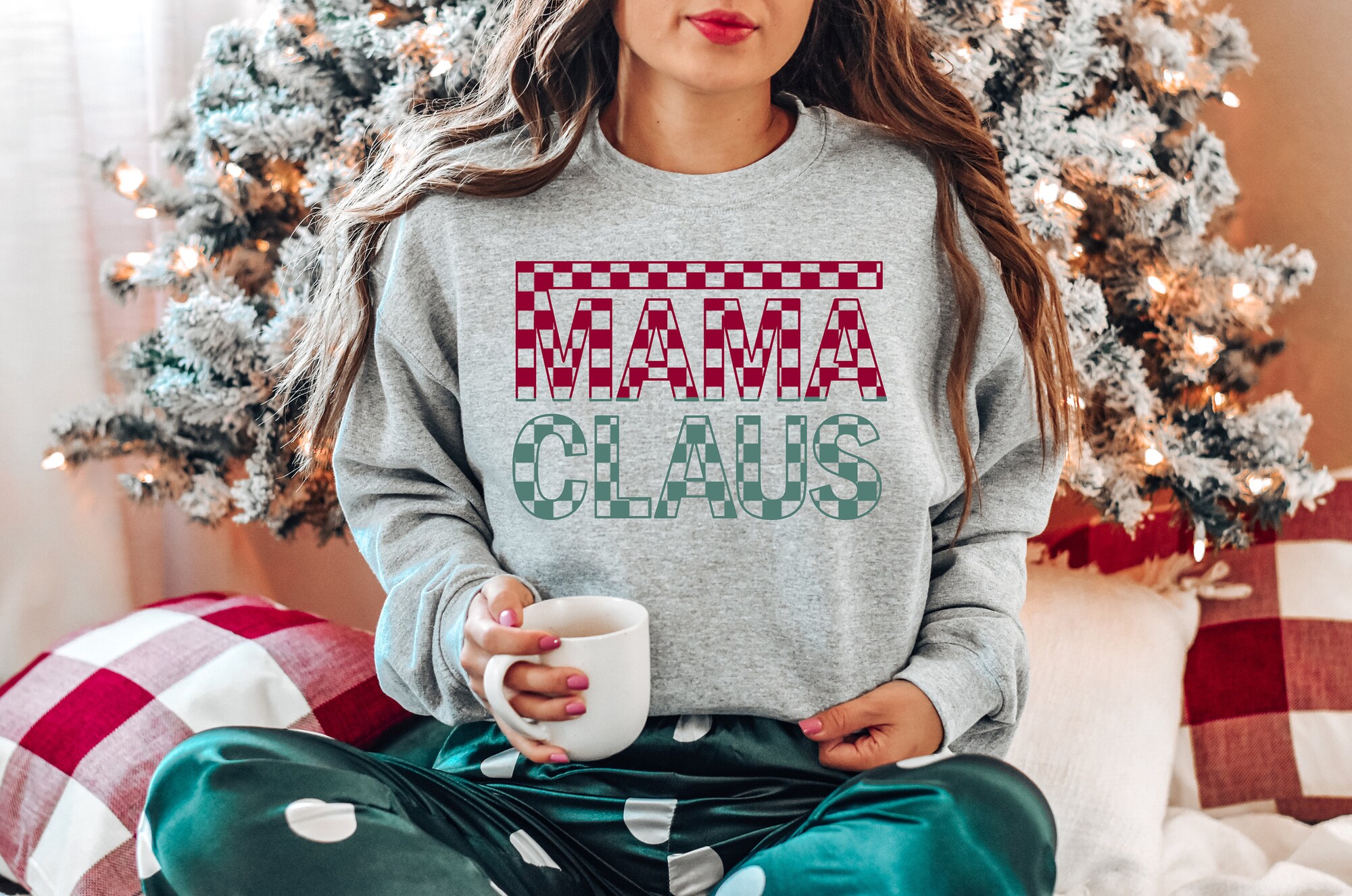 Mama Claus Christmas Shirt for Moms - Perfect Holiday Gift image 2