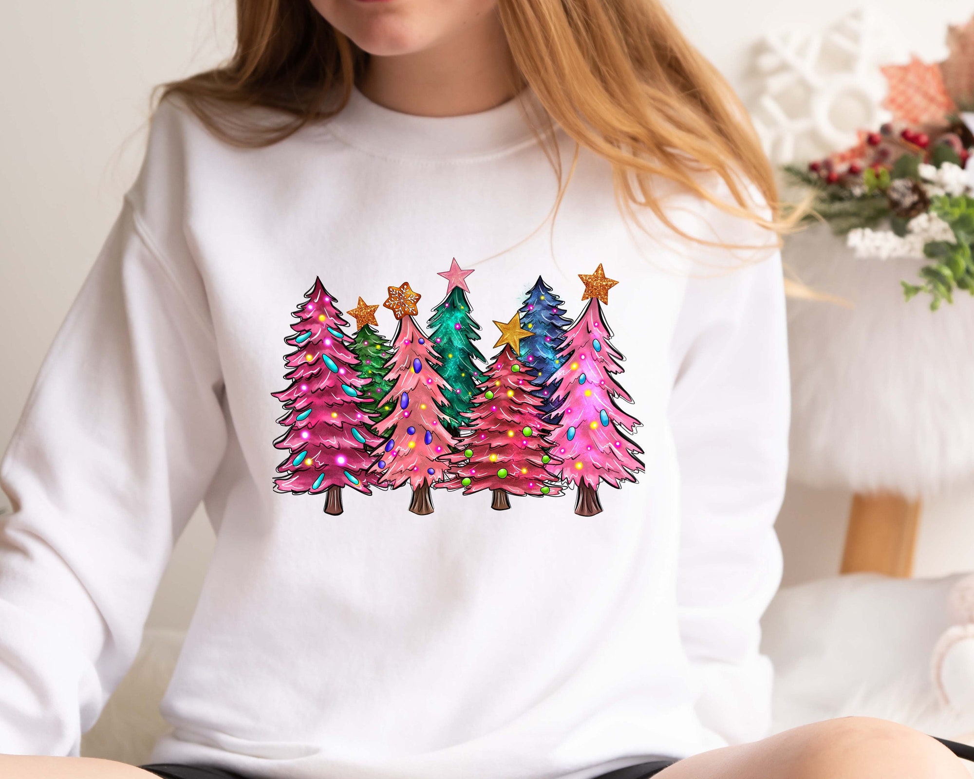 Christmas Tree Sweatshirt | Tis The Season Party Tee & Sweater image 0