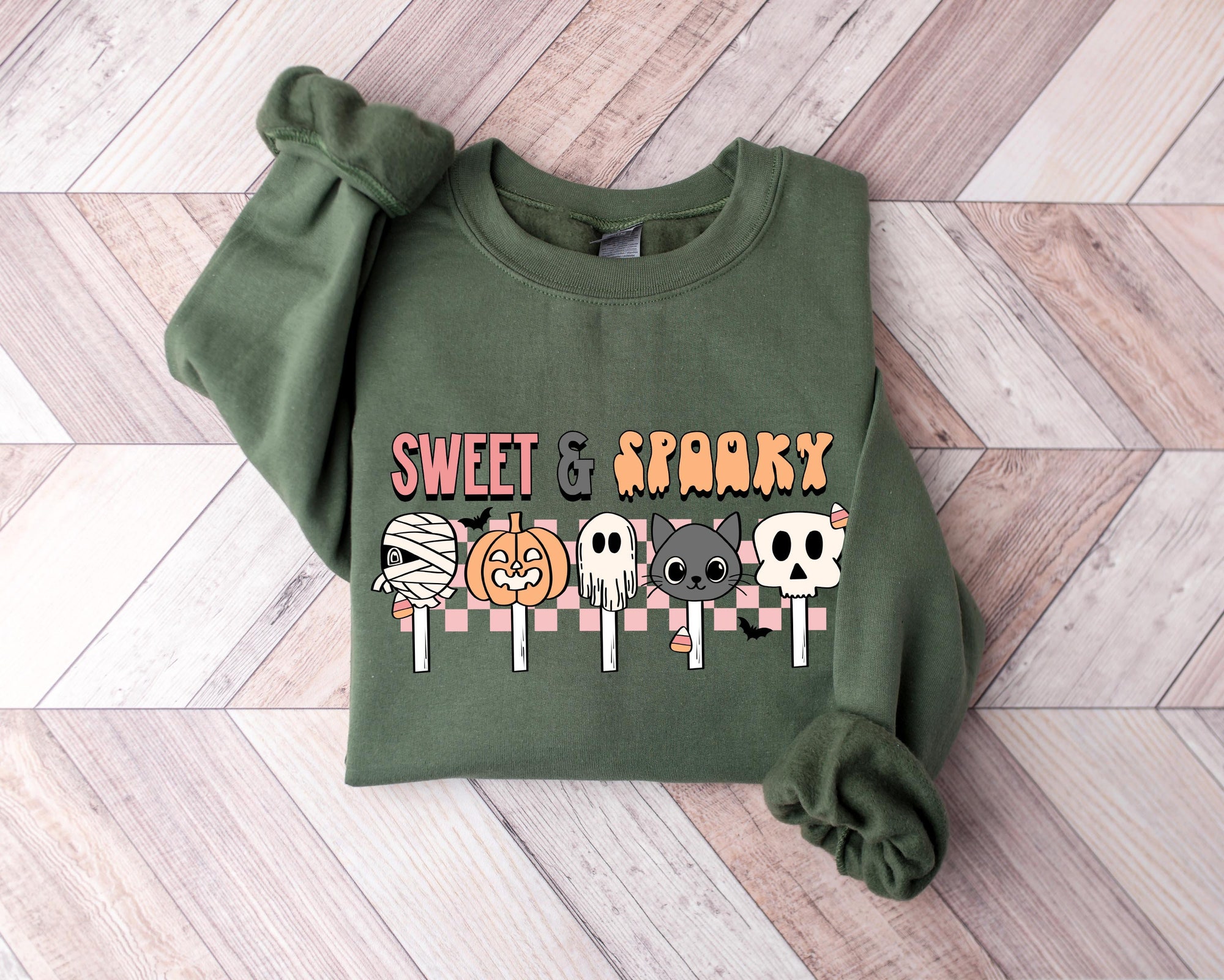 Sorta Sweet Sorta Spooky Floral Pumpkin Halloween Tee image 1