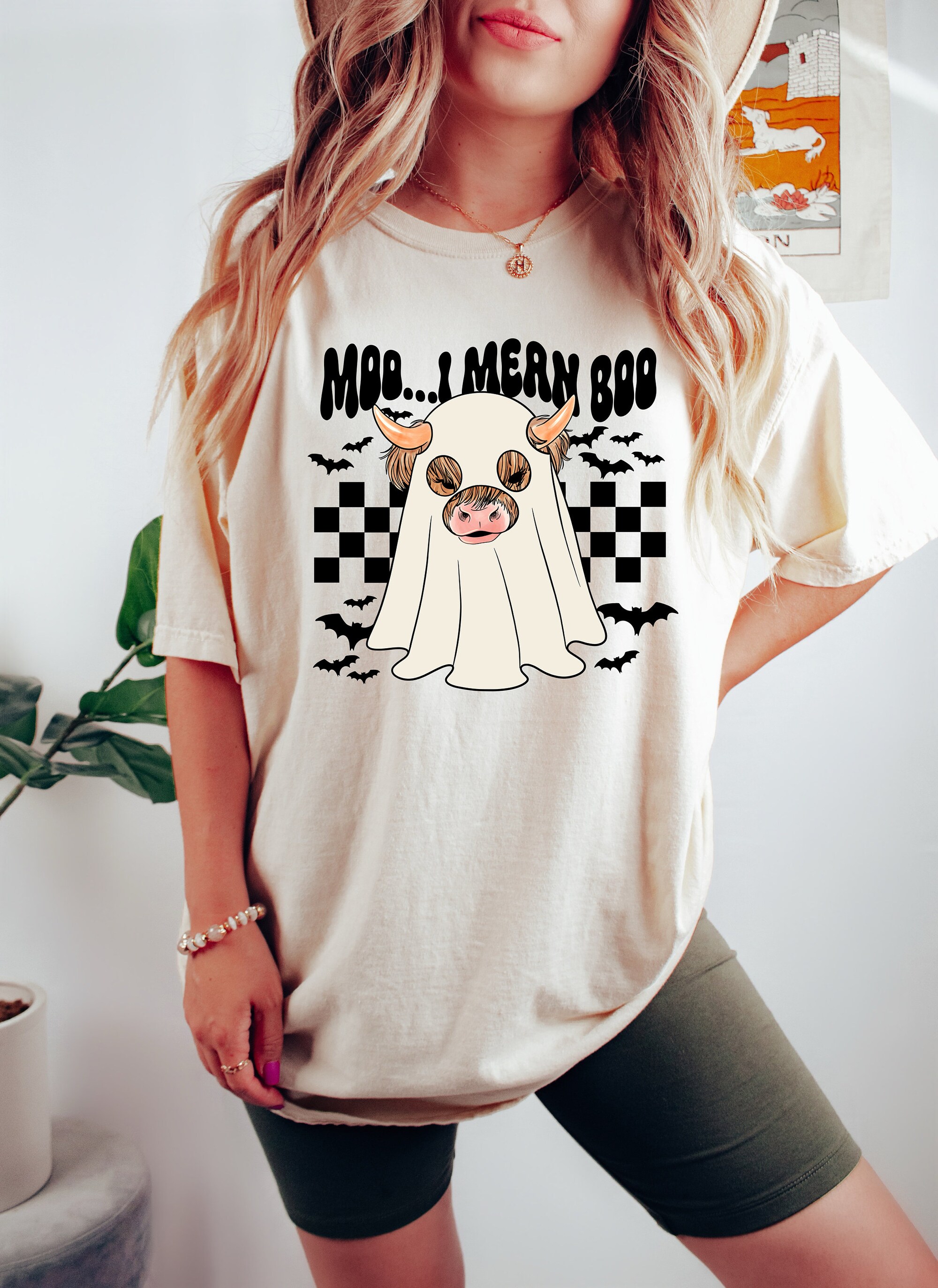 Spooky Highland Cow: Halloween Shirt & Gifts - Moo I Mean Boo image 3