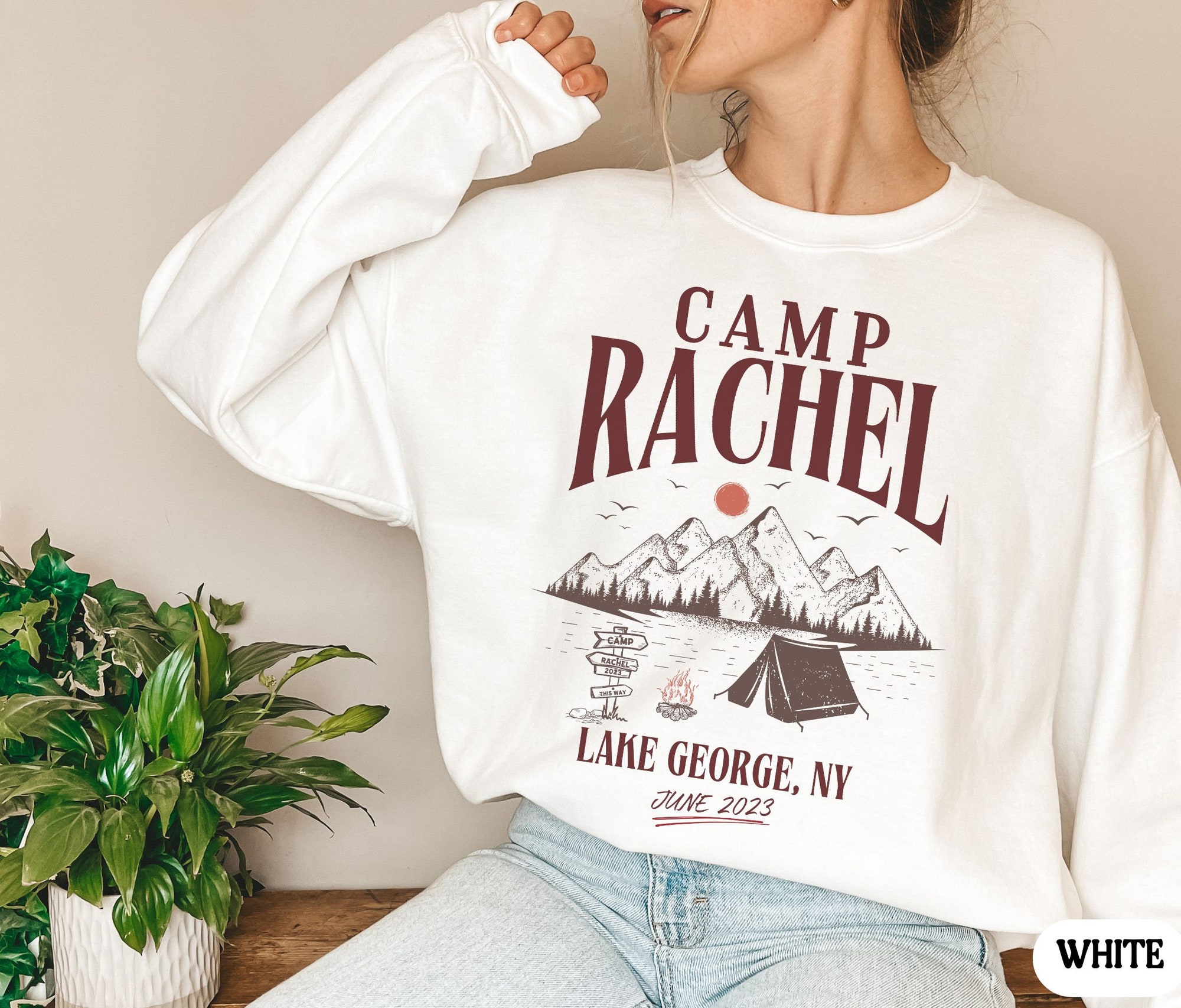 Custom Vintage Camping Bachelorette Party Shirts image 3