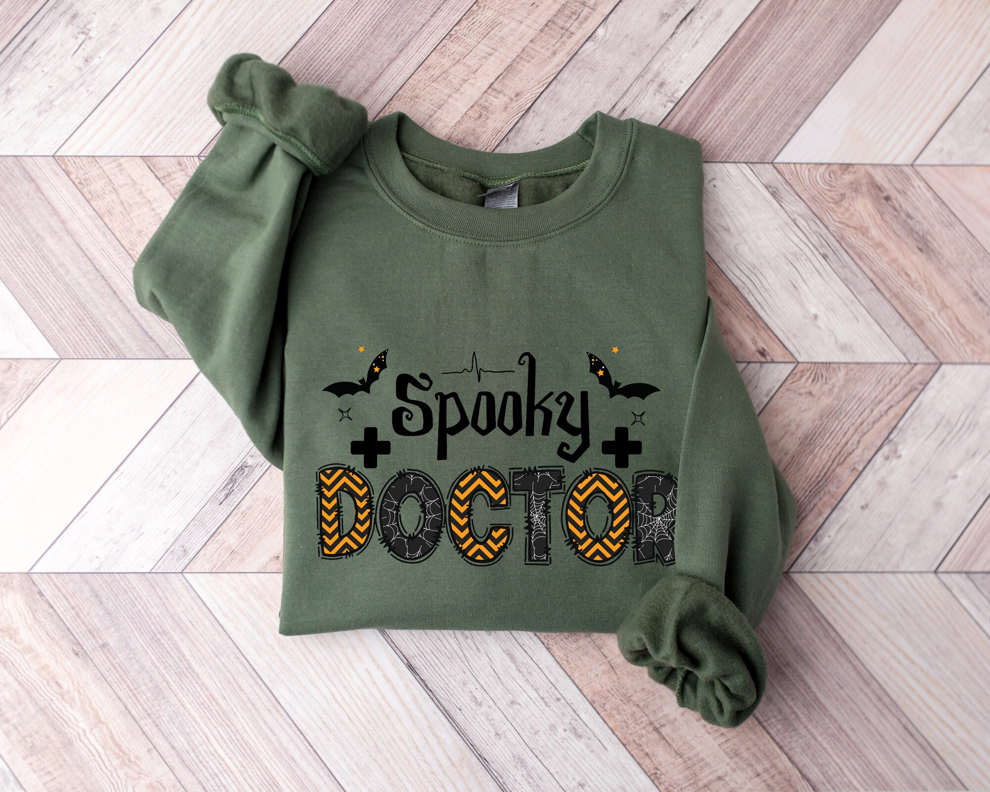 Spooky Doctor Sweatshirt: Halloween Fall Doctor Tee image 1