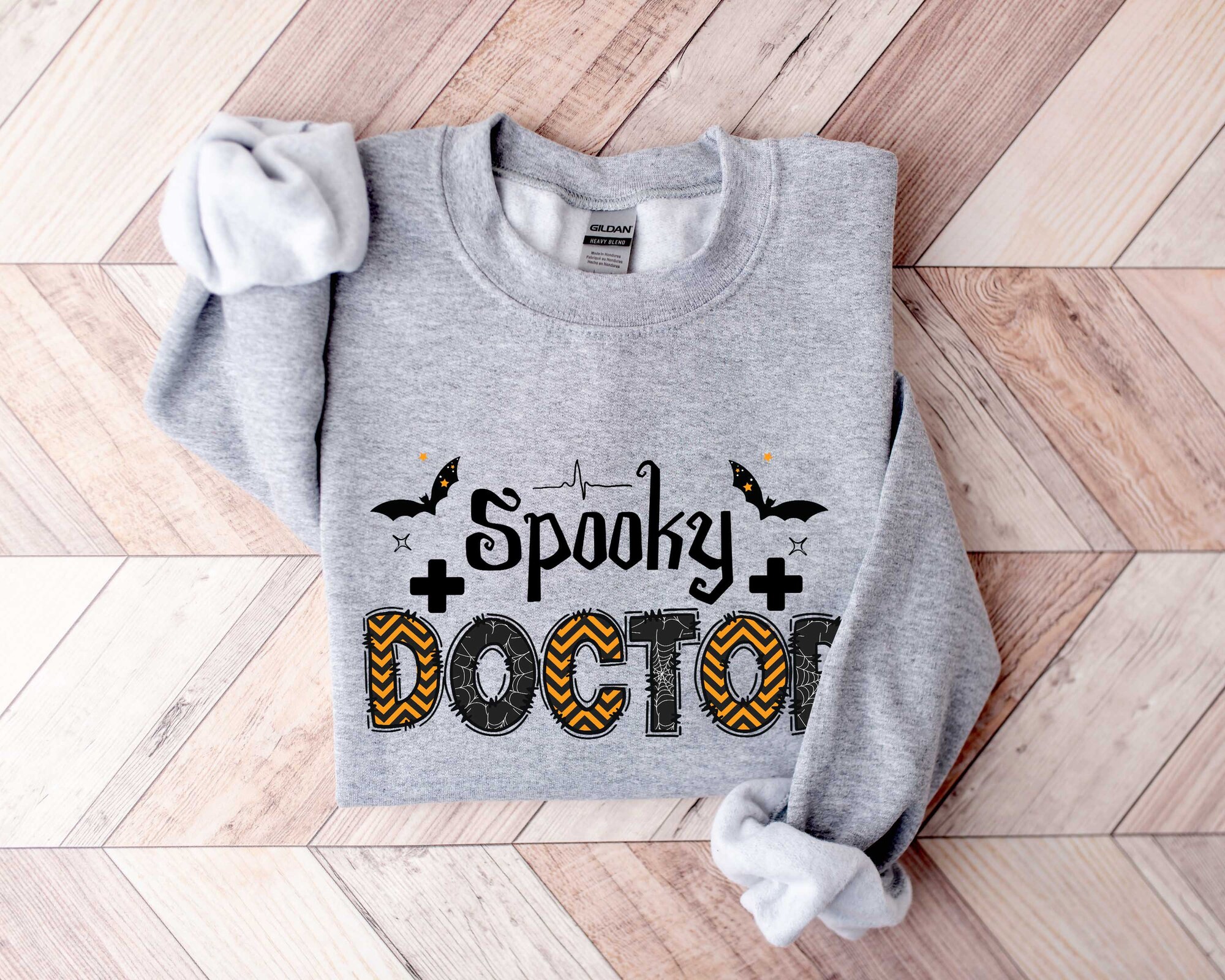 Spooky Doctor Sweatshirt: Halloween Fall Doctor Tee image 2