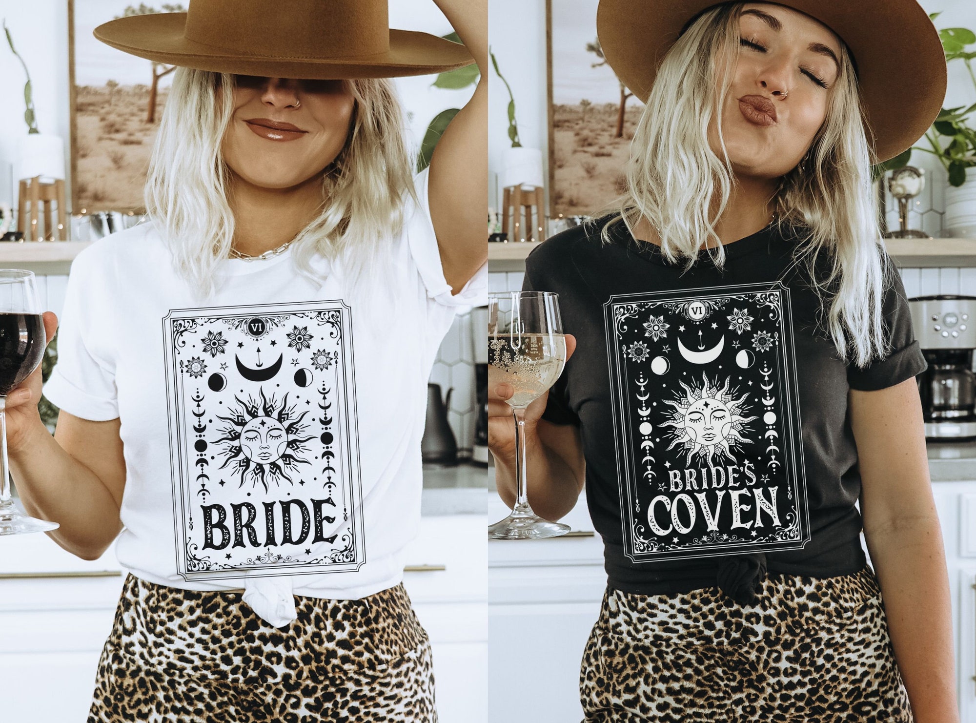 Celestial & Tarot Bachelorette Party Shirts image 1