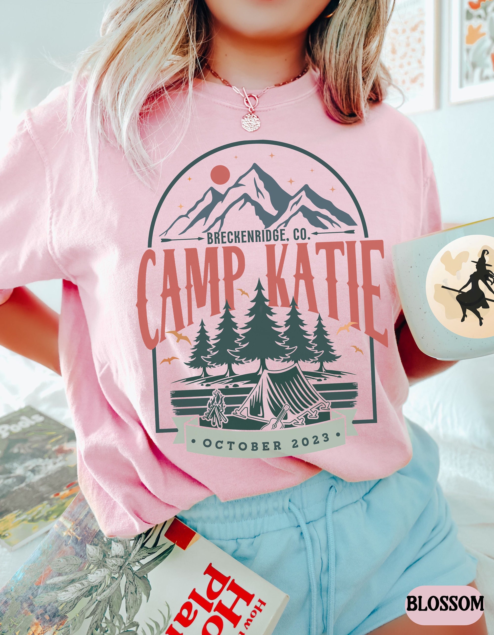 Vintage Camping Bachelorette & Mountain Bride Party Tees image 2