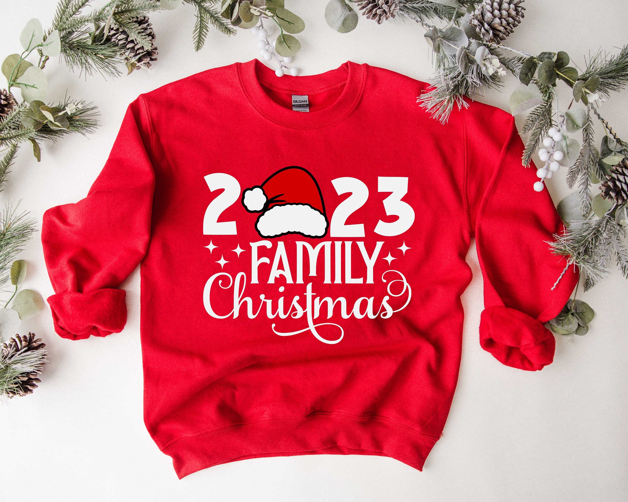 Family Christmas 2023 Shirt: Matching Santa Tees Party Shirt & Gifts image 1