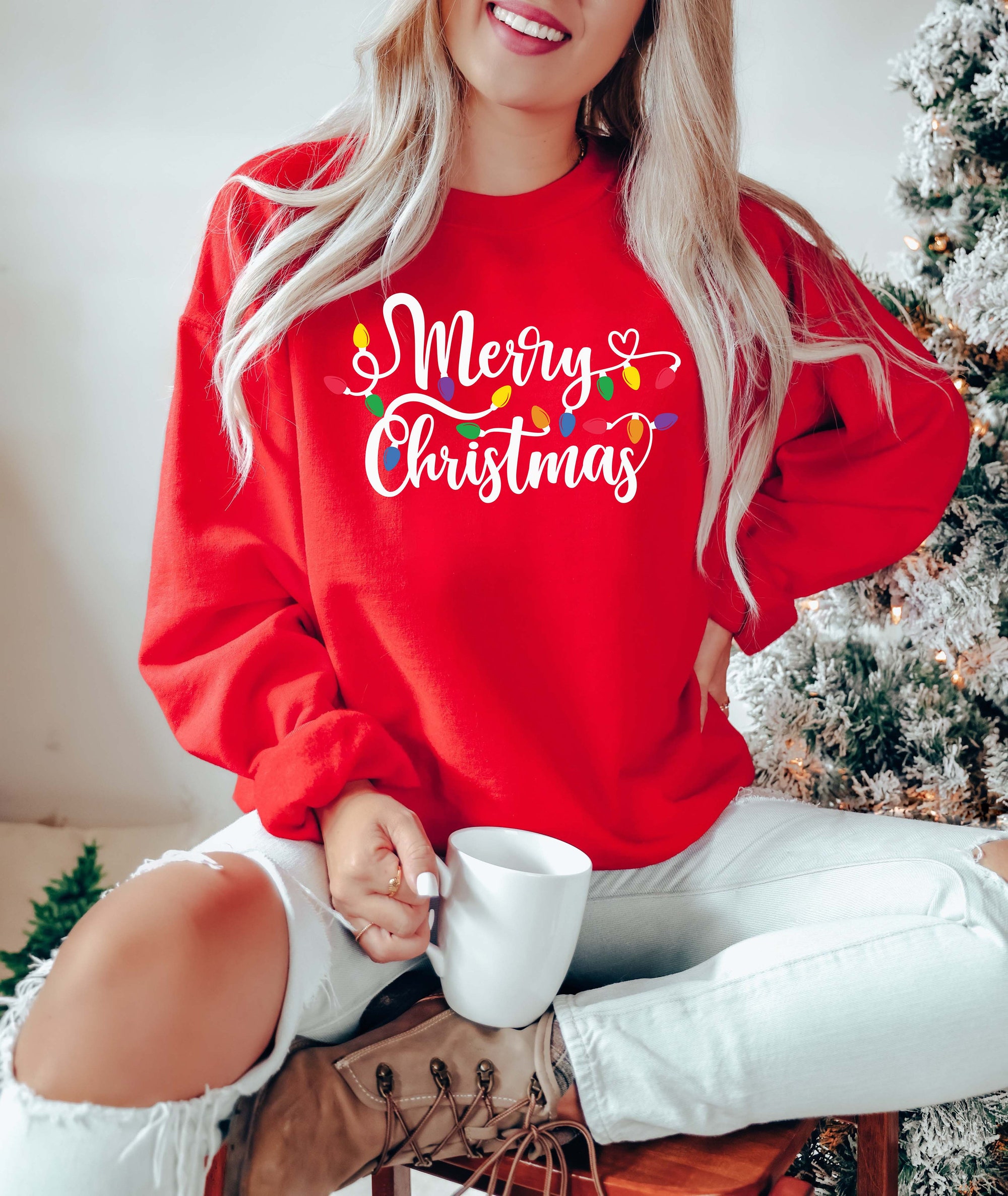 Christmas Sweatshirts: Merry Christmas Family 2023 Matching Santa Tees image 2