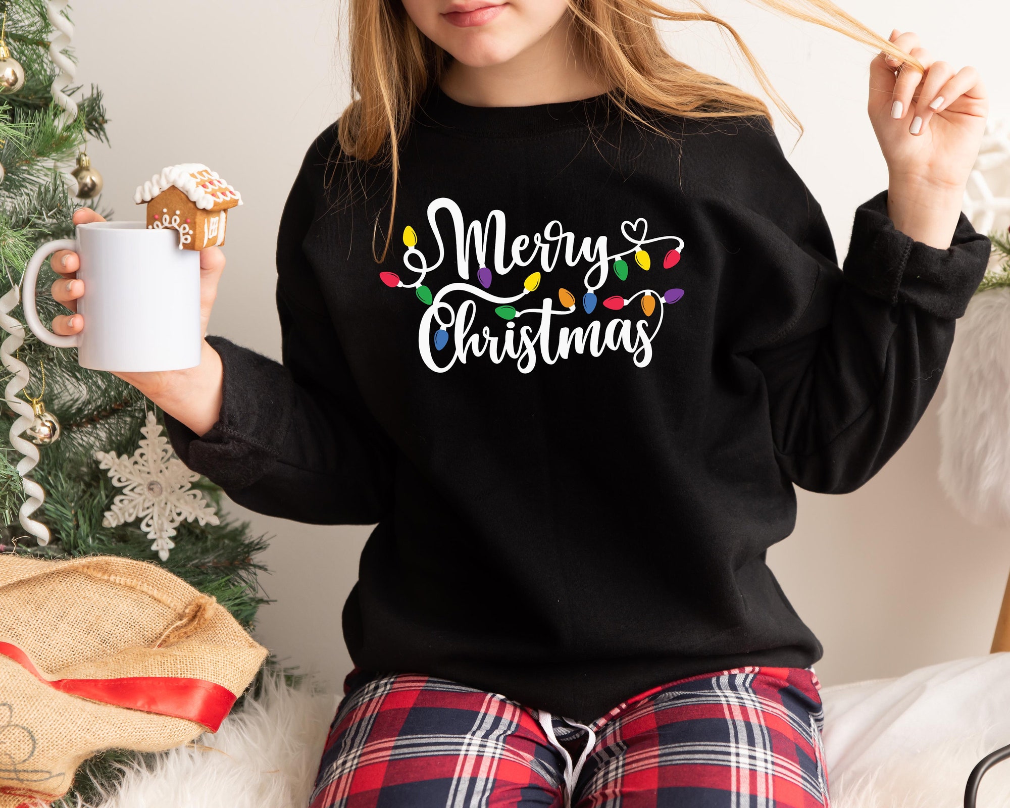 Christmas Sweatshirts: Merry Christmas Family 2023 Matching Santa Tees image 1