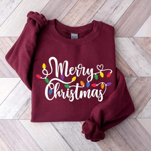 Christmas Sweatshirts: Merry Christmas Family 2023 Matching Santa Tees image 0