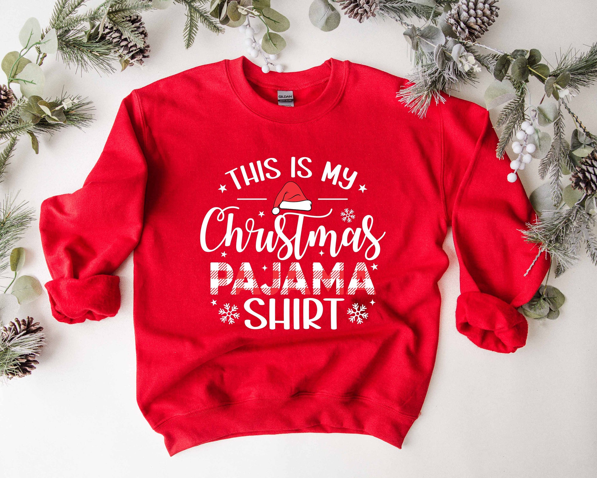 "This Is My Christmas Pajama Shirt: Season Sweatshirt Family 2023 Tee" image 2