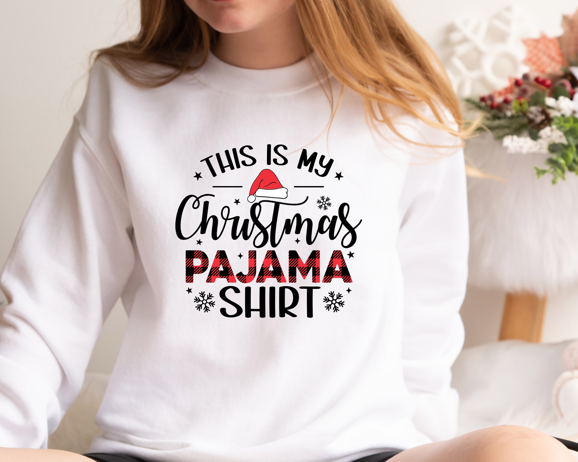 "This Is My Christmas Pajama Shirt: Season Sweatshirt Family 2023 Tee" image 3