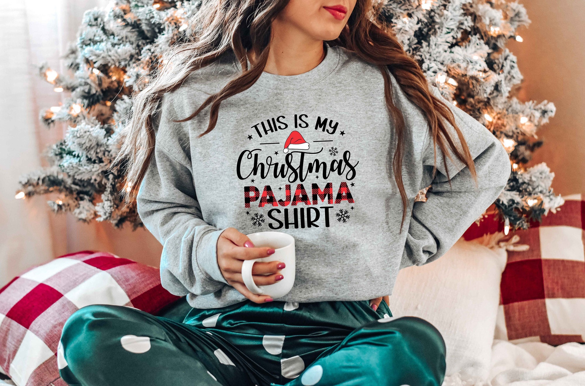 "This Is My Christmas Pajama Shirt: Season Sweatshirt Family 2023 Tee" image 0