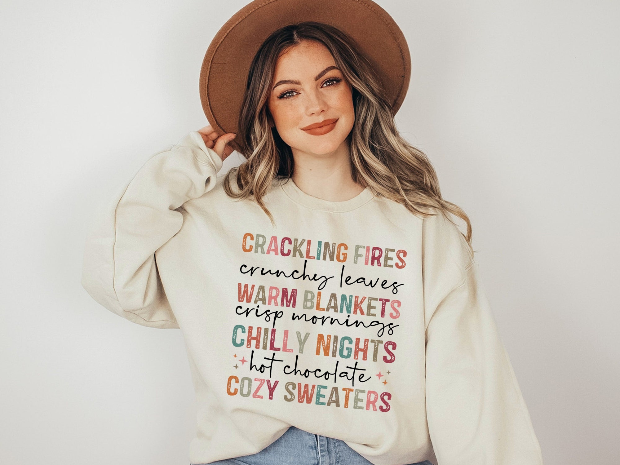 Cozy Fall Sweatshirt - Pumpkin Patch Halloween Vibes image 0