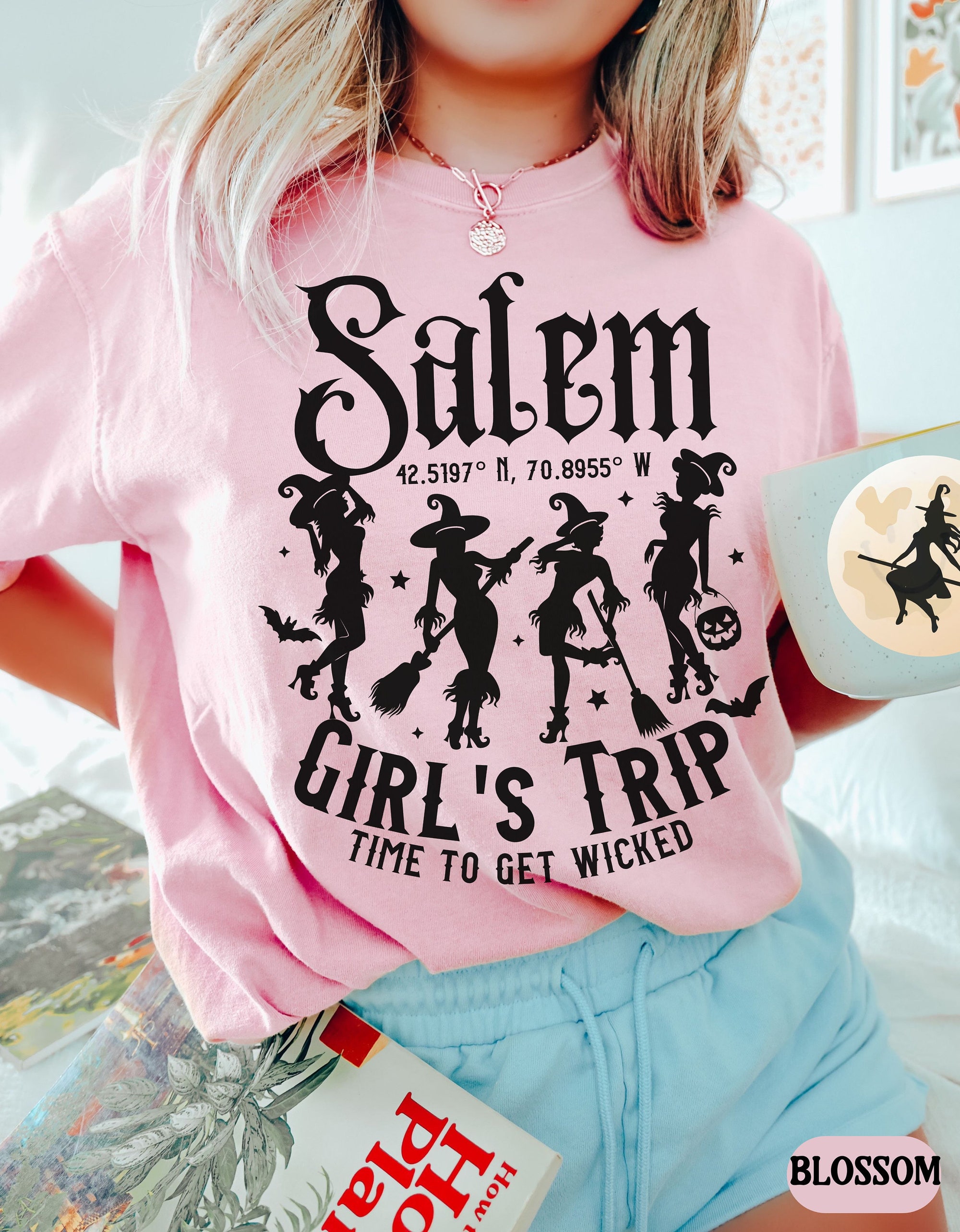 Vintage Witch & Salem Girls Trip Bachelorette Shirts image 6