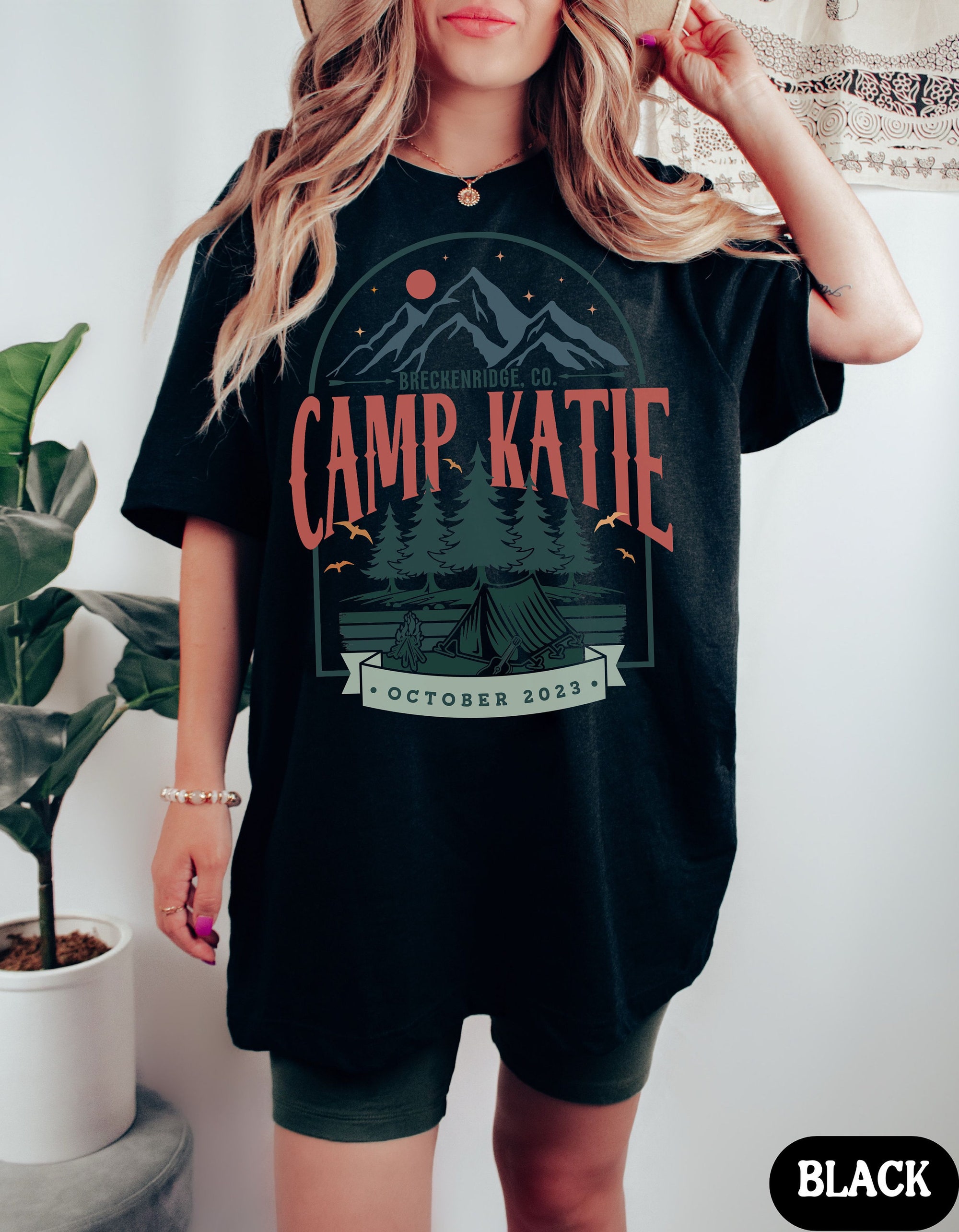 Vintage Camping Bachelorette & Mountain Bride Party Tees image 3