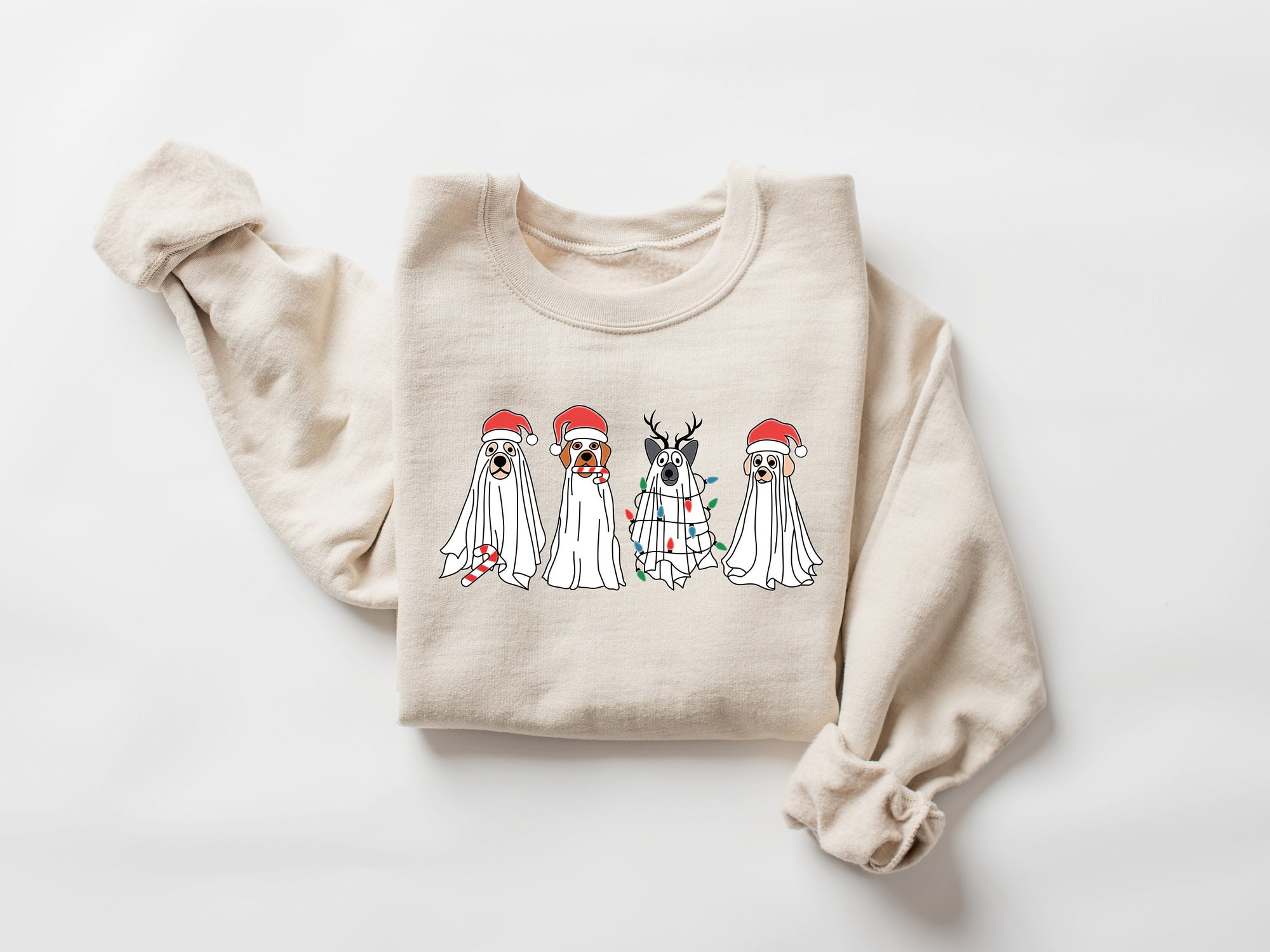 Christmas Dog Sweatshirt | Holiday Sweater image 1