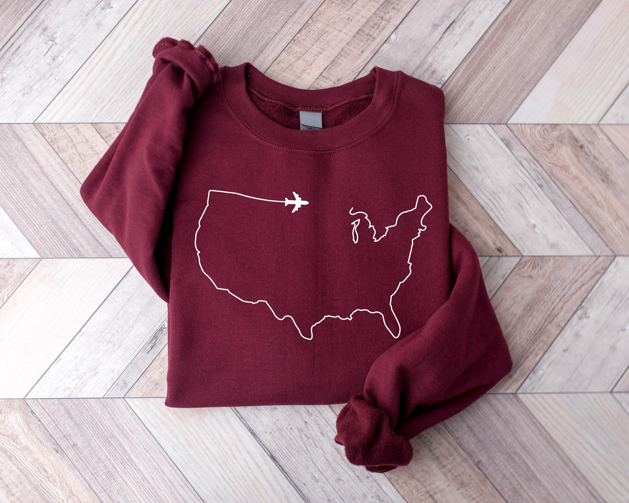 Christmas & Adventure Travel Sweatshirt - Perfect Traveler Gift image 3