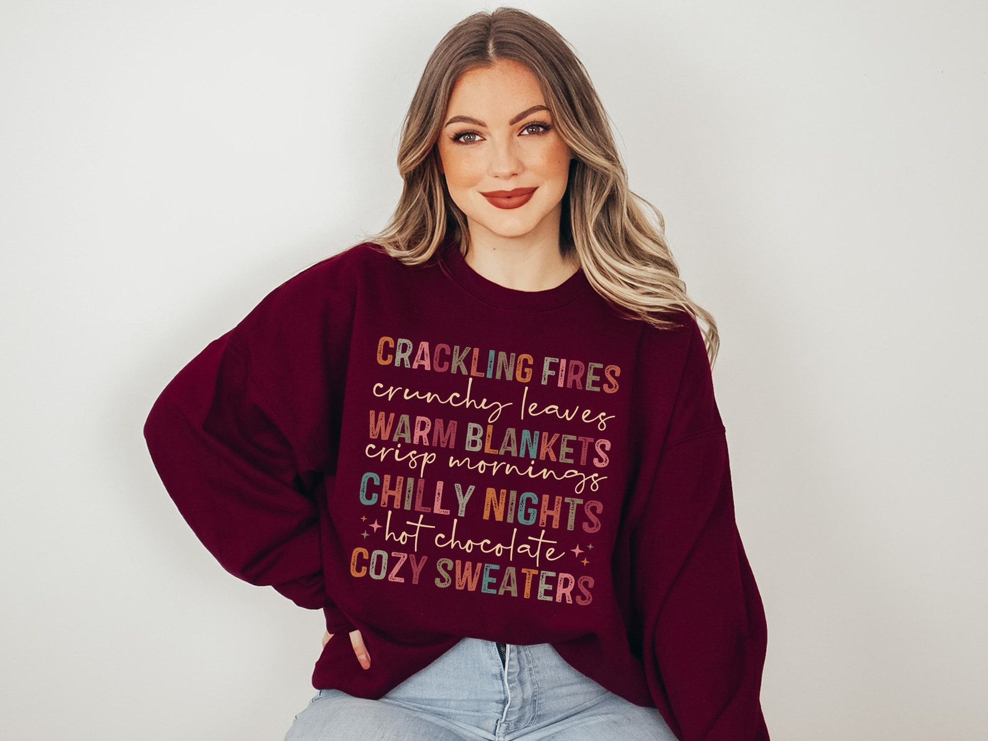 Cozy Fall Sweatshirt - Pumpkin Patch Halloween Vibes image 4