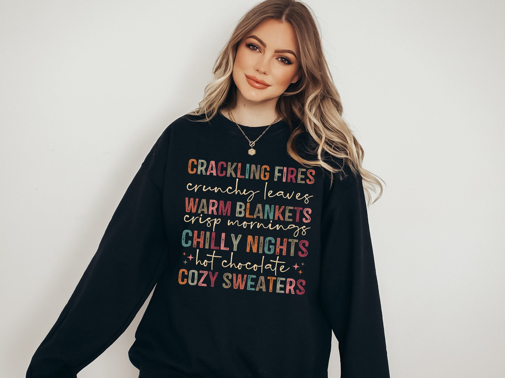 Cozy Fall Sweatshirt - Pumpkin Patch Halloween Vibes image 2