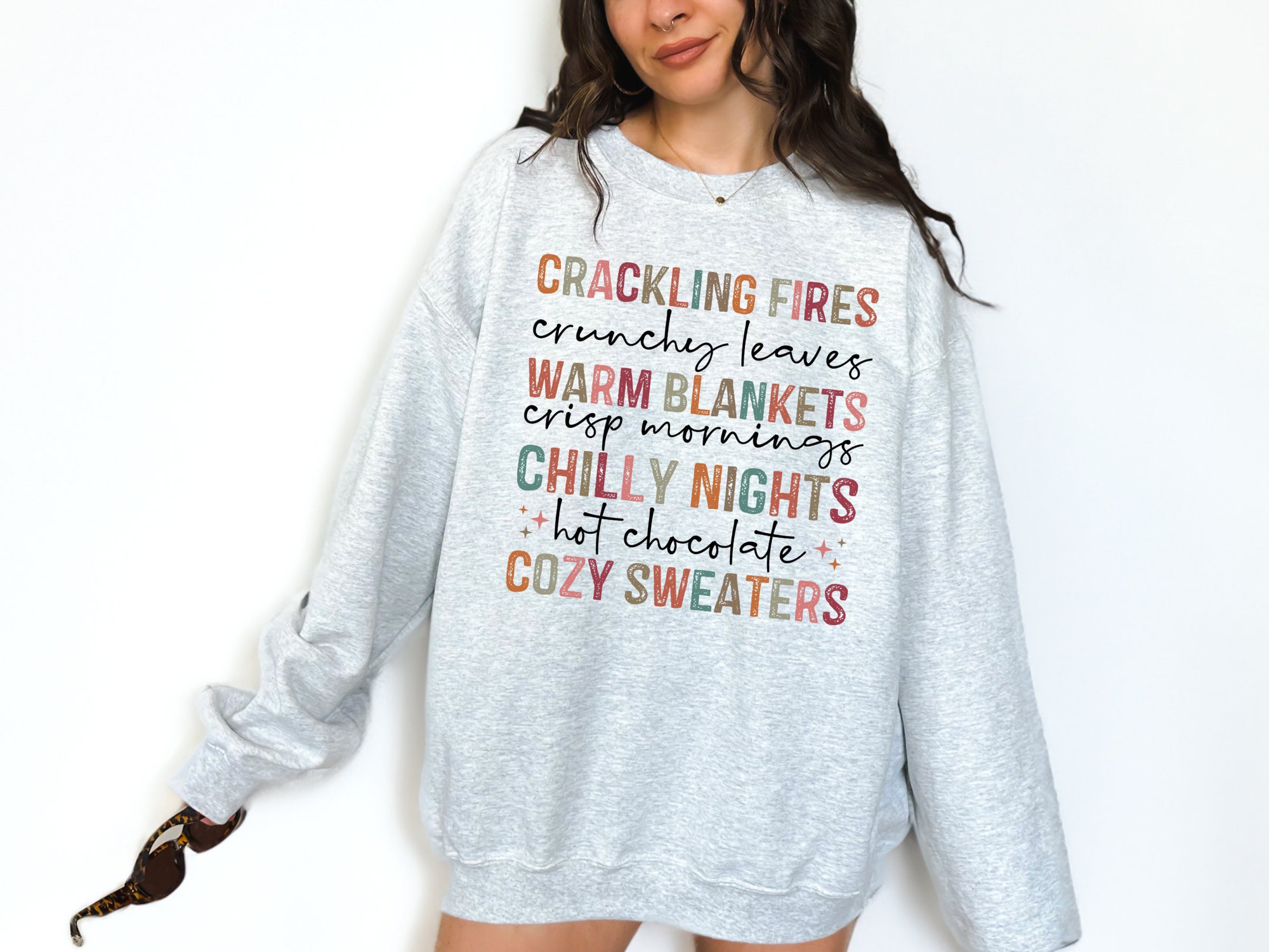 Cozy Fall Sweatshirt - Pumpkin Patch Halloween Vibes image 3