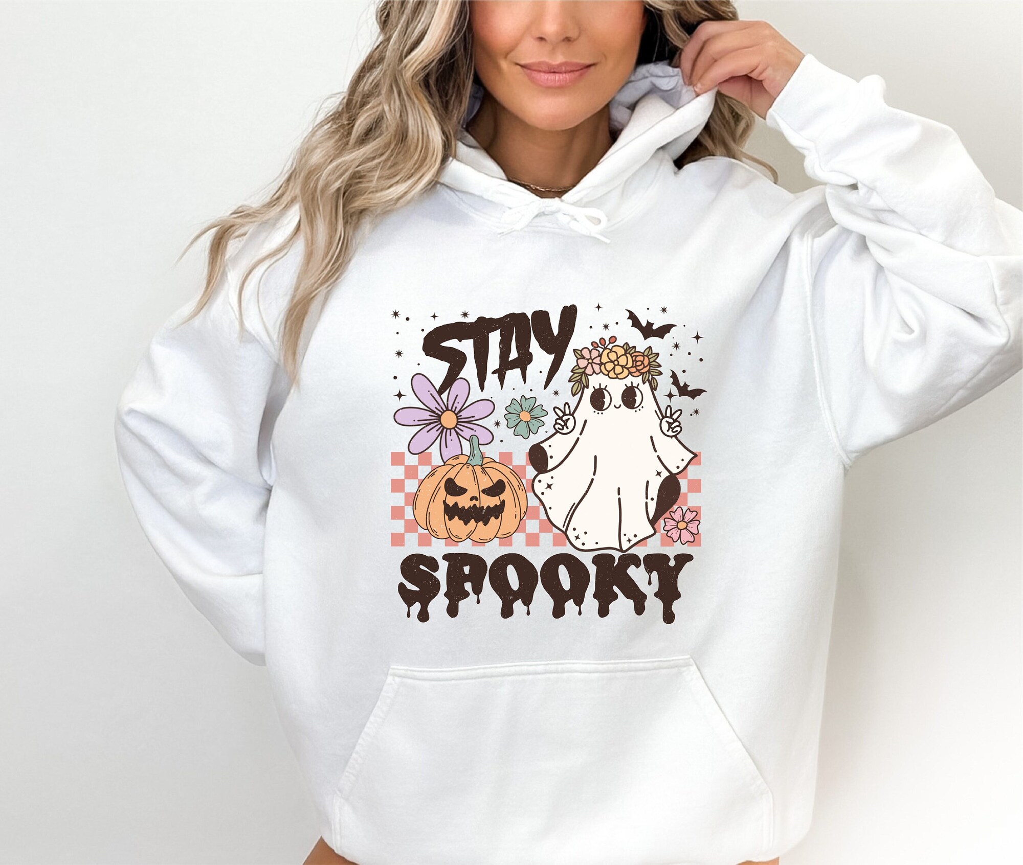 Stay Spooky: Ultimate Women's Halloween Ghost Hoodie 2023 image 0