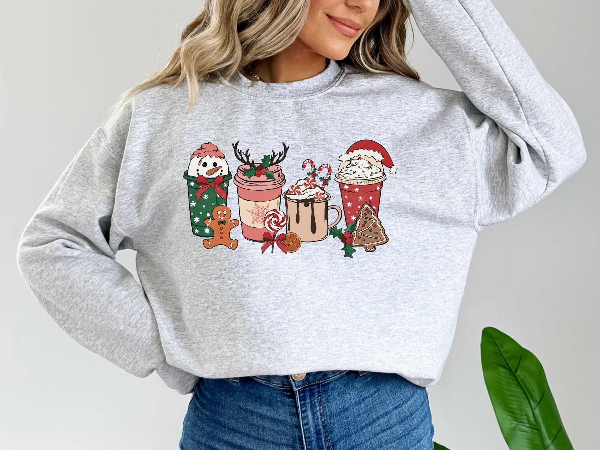 Christmas Coffee Sweatshirt - Cozy Winter Gift Collection image 4