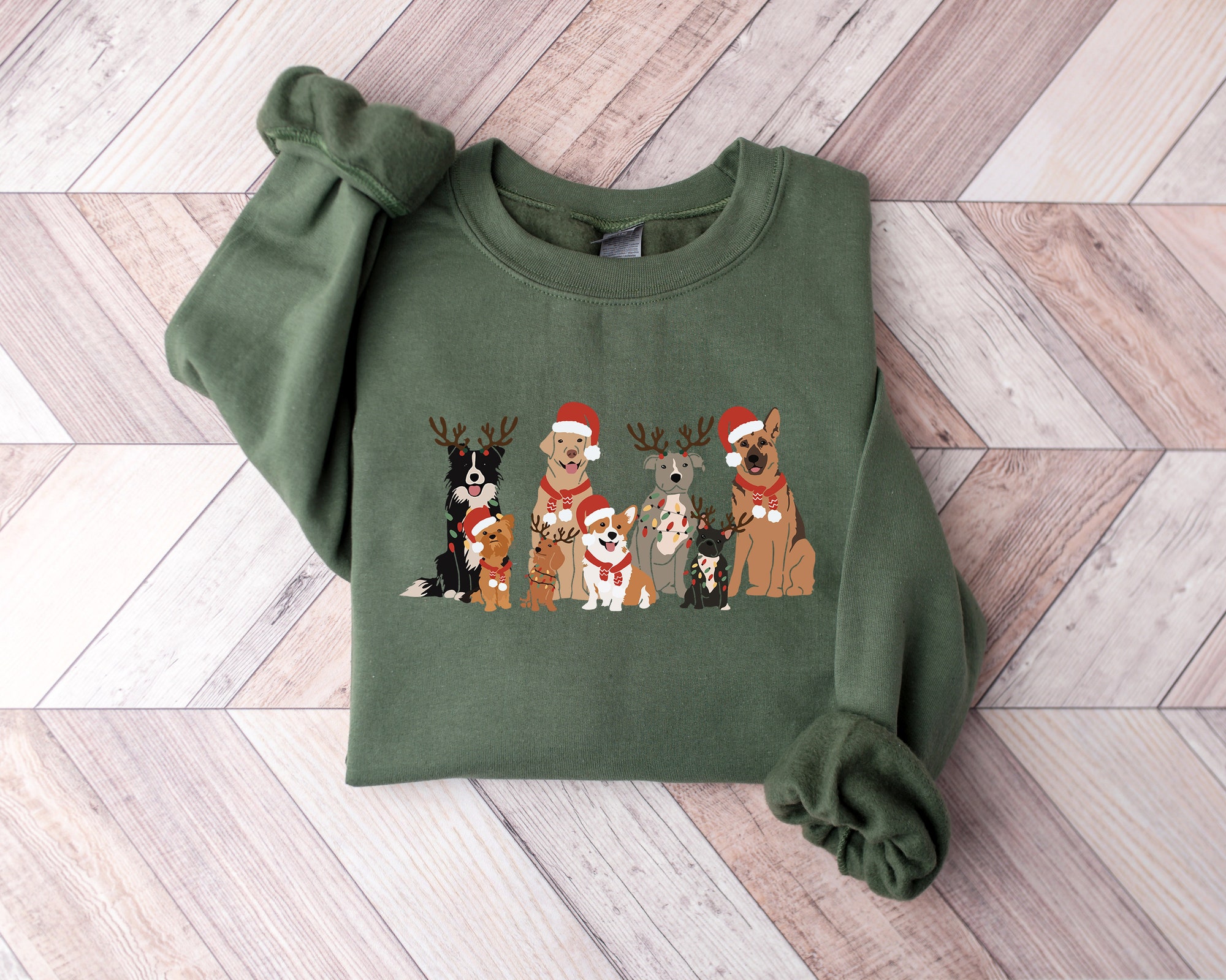 Christmas Dog Sweatshirt | Dog Owner Christmas Gift image 1