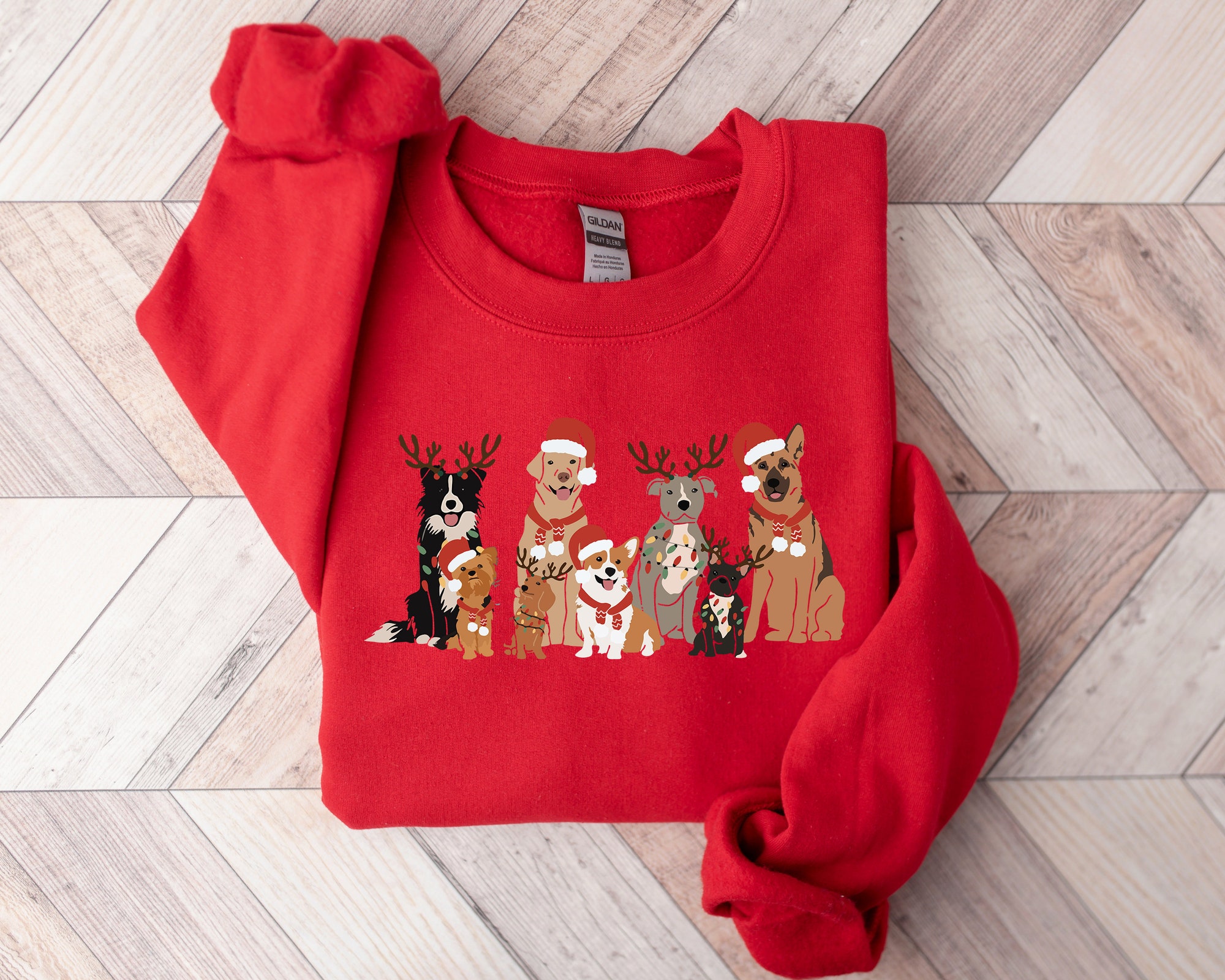 Christmas Dog Sweatshirt | Dog Owner Christmas Gift image 3