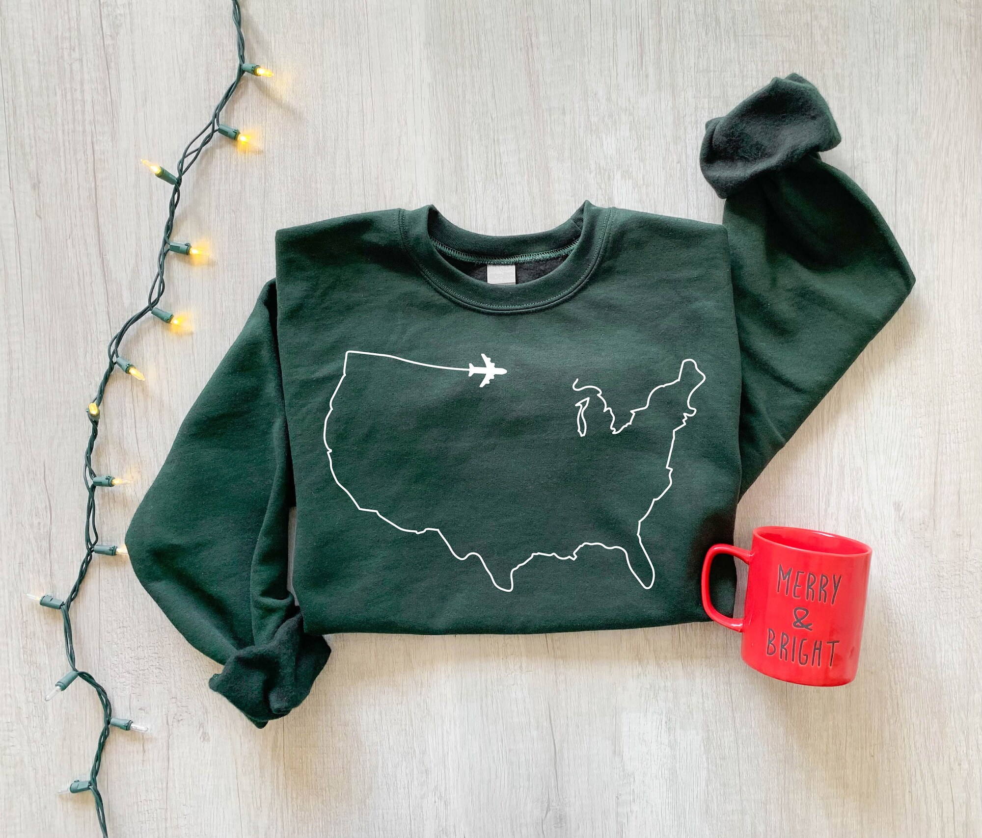 Christmas & Adventure Travel Sweatshirt - Perfect Traveler Gift image 7